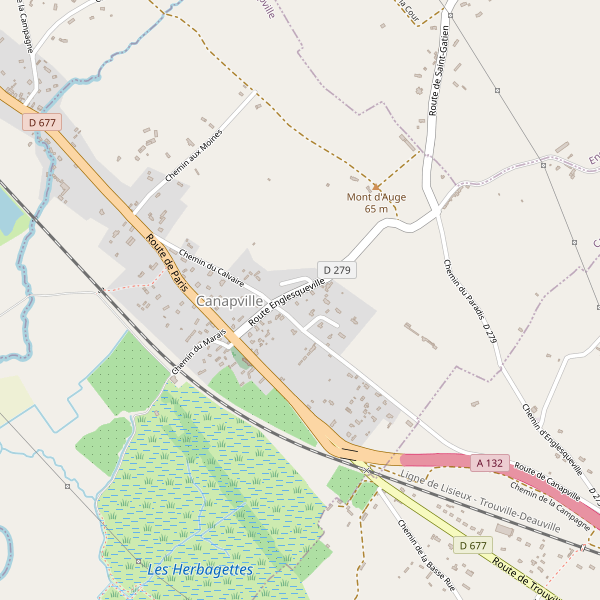 Carte des hotels à Canapville (Calvados) Thumbnail