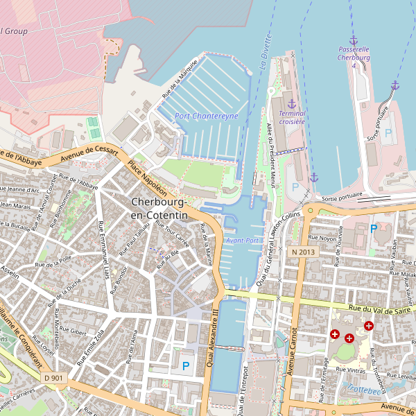 Carte des bureaux-publics à Cherbourg-en-Cotentin Thumbnail