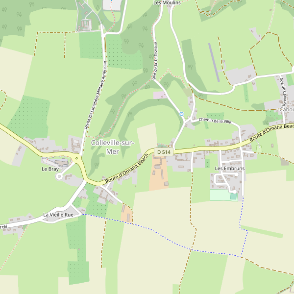 Carte des restaurants à Colleville-sur-Mer Thumbnail