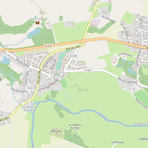 Carte des restaurants à Condé-sur-Sarthe Thumbnail
