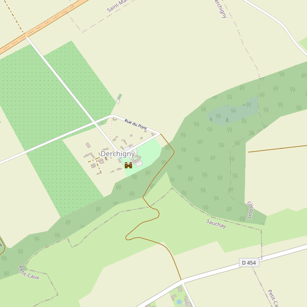 Carte des hotels à Derchigny Thumbnail