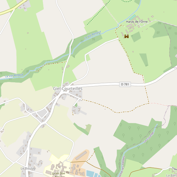 Carte des hotels à Giel-Courteilles Thumbnail