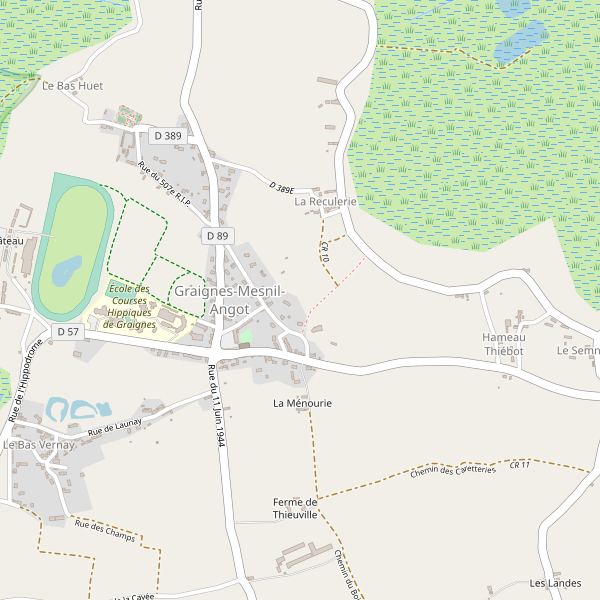 Carte des bedandbreakfast à Graignes-Mesnil-Angot Thumbnail
