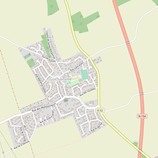 Carte des hotels à Guichainville Thumbnail