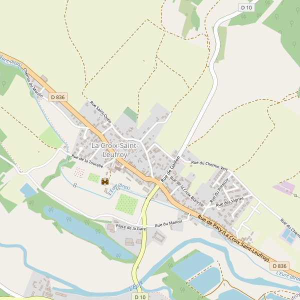Carte des hotels à La Croix-Saint-Leufroy Thumbnail