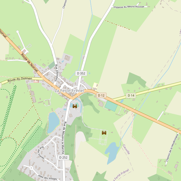 Carte des piscines à La Ferté-Frênel Thumbnail