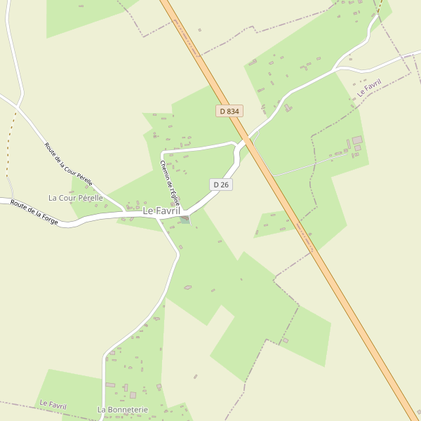 Plan de Le Favril (Eure) Thumbnail