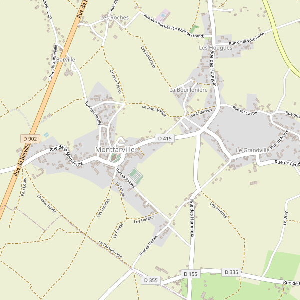 Carte des hotels à Montfarville Thumbnail