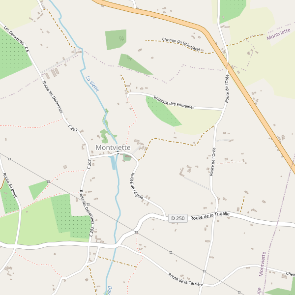 Carte des hotels à Montviette Thumbnail