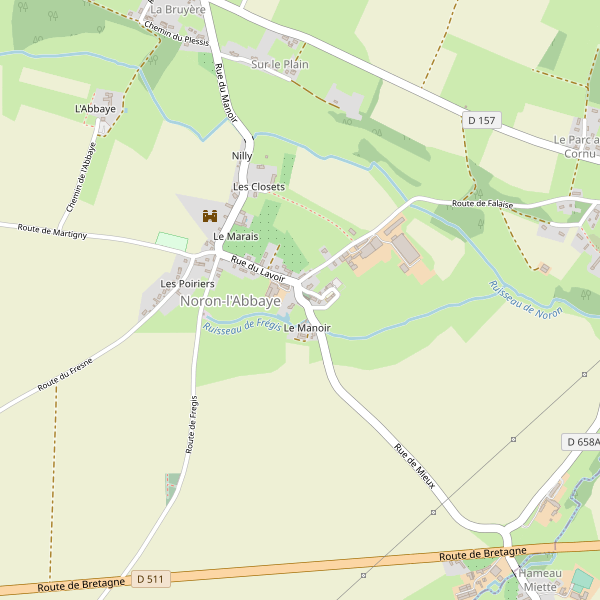 Carte des renseignements à Noron-l'Abbaye Thumbnail