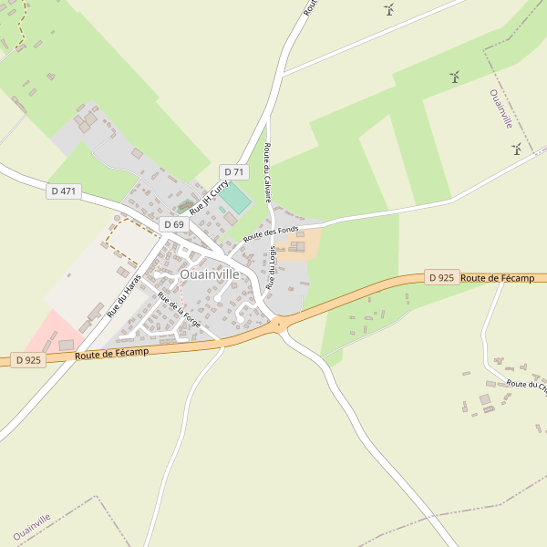 Carte des hotels à Ouainville Thumbnail