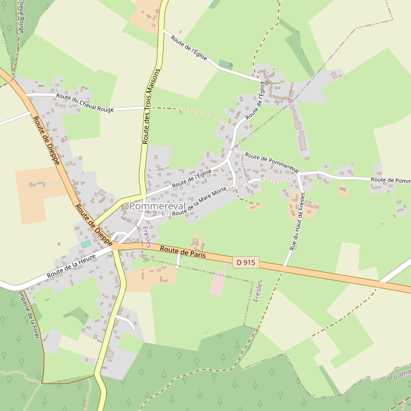 Carte des hotels à Pommeréval Thumbnail