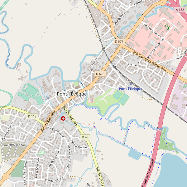 Carte des poissonneries à Pont-l'Évêque (Calvados) Thumbnail