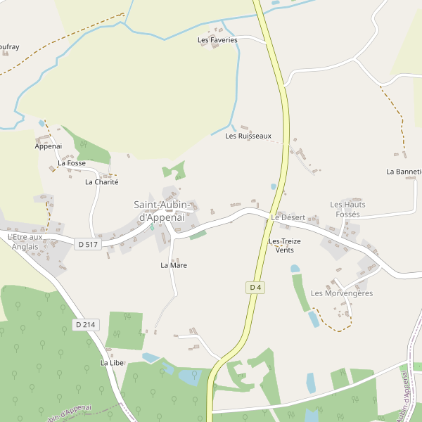 Carte des vues à Saint-Aubin-d'Appenai Thumbnail