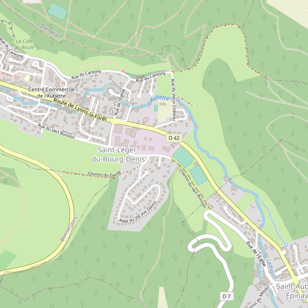 Carte des hotels à Saint-Léger-du-Bourg-Denis Thumbnail