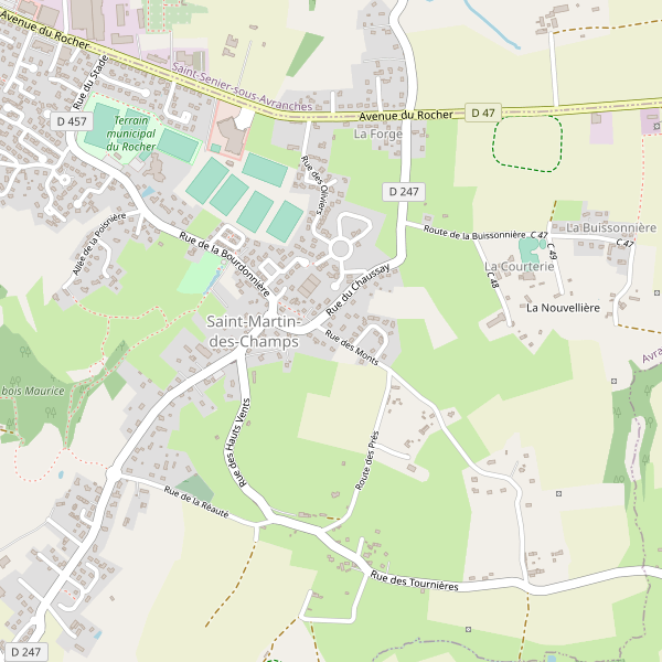 Carte des poissonneries à Saint-Martin-des-Champs (Manche) Thumbnail