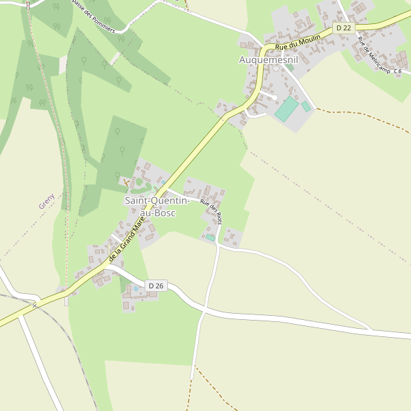 Carte des pub à Saint-Quentin-au-Bosc Thumbnail