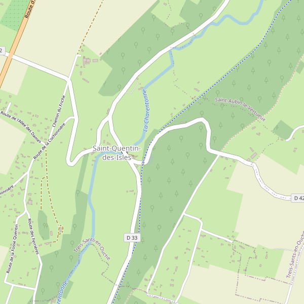 Carte des bedandbreakfast à Saint-Quentin-des-Isles Thumbnail