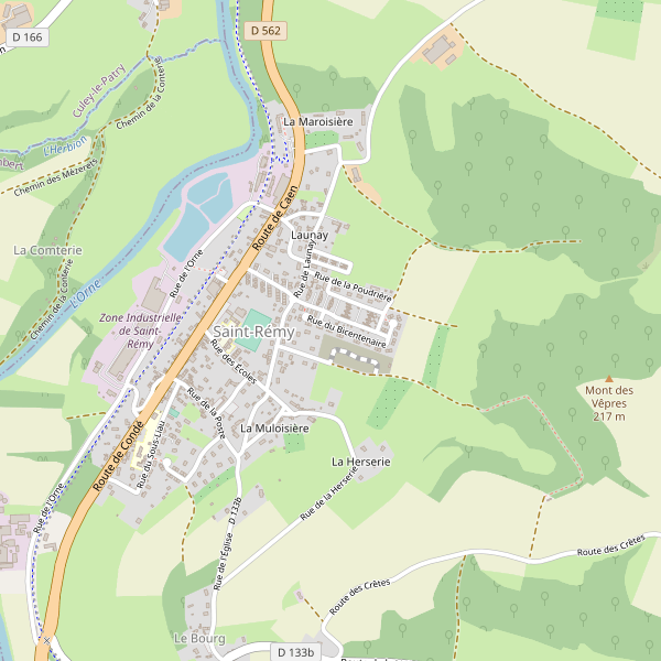 Carte des theatres à Saint-Rémy (Calvados) Thumbnail
