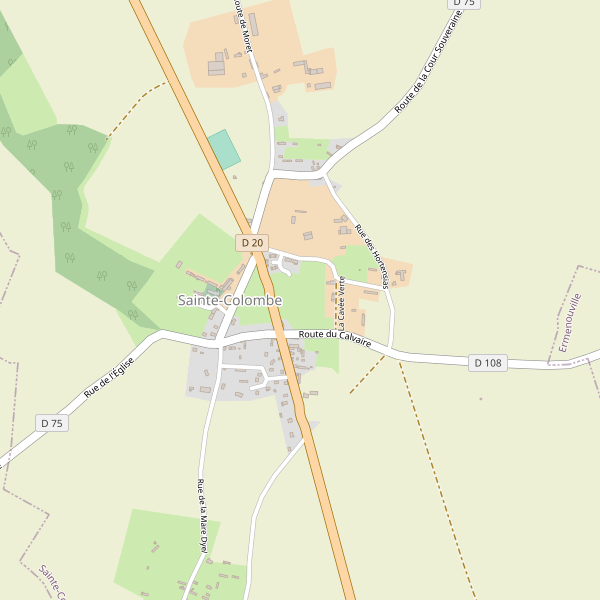 Carte des hotels à Sainte-Colombe (Seine-Maritime) Thumbnail