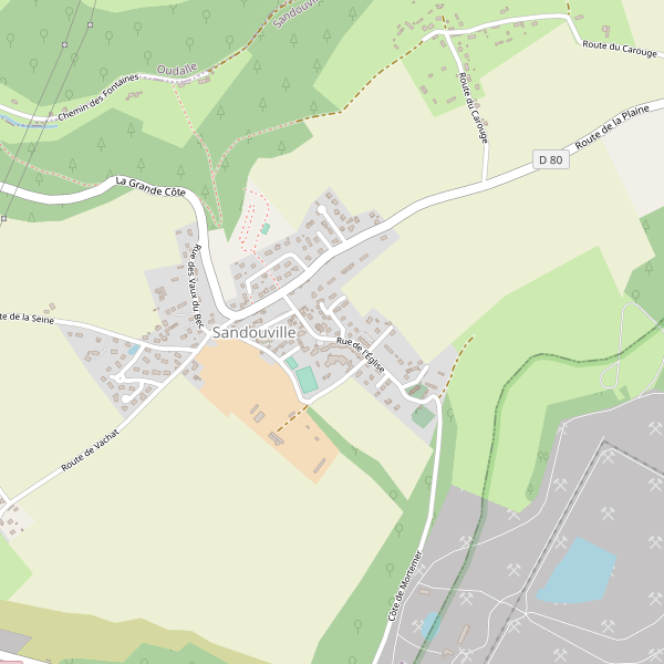 Carte des stations-service à Sandouville Thumbnail