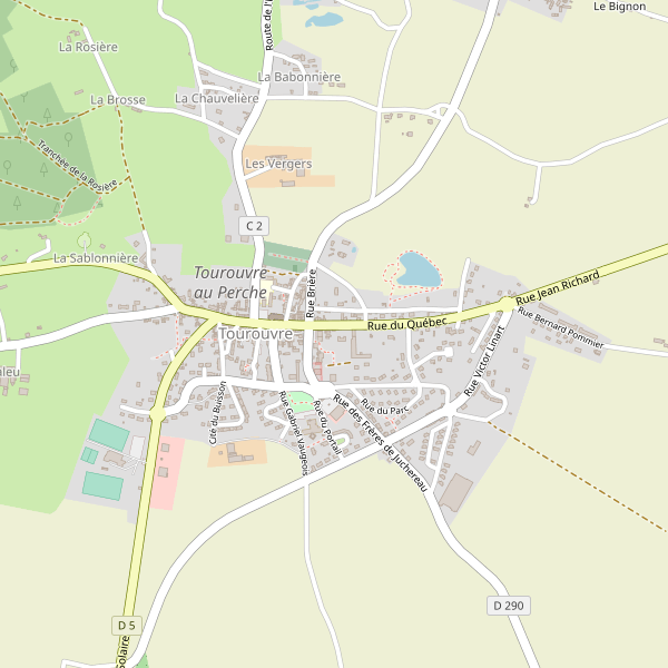 Carte des location-voiture à Tourouvre Thumbnail