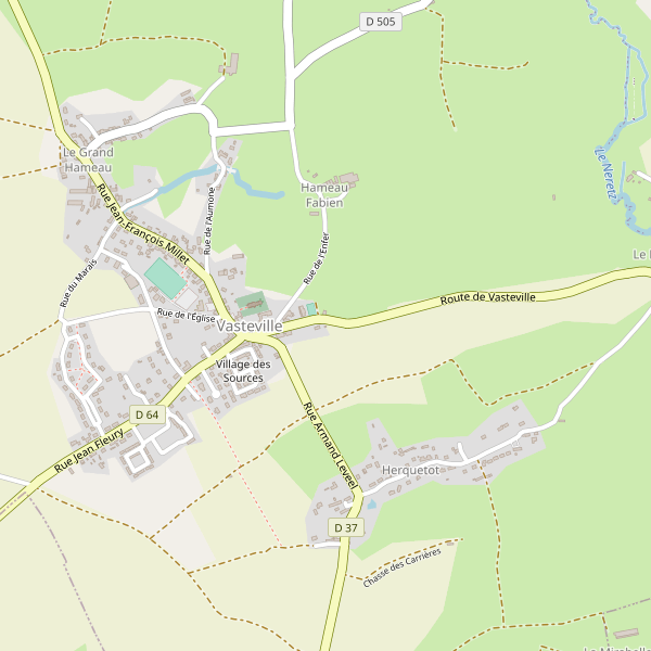 Carte des hotels à Vasteville Thumbnail