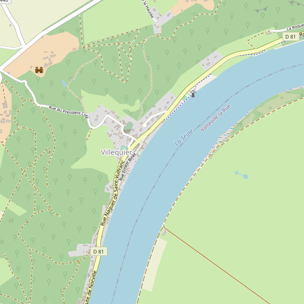 Carte des hotels à Villequier Thumbnail