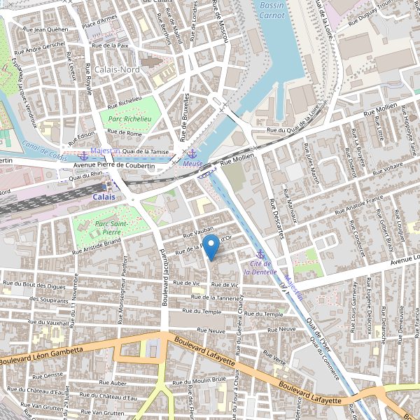 Carte des bibliotheques à Calais Thumbnail