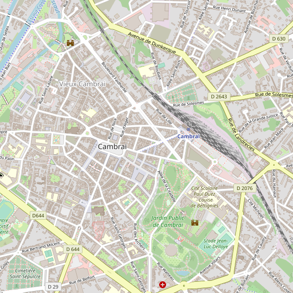 Carte des bibliotheques à Cambrai Thumbnail