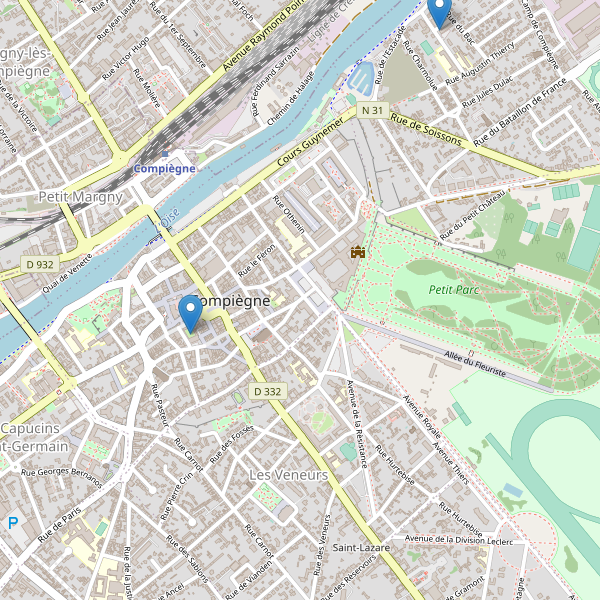 Carte des bibliotheques à Compiègne Thumbnail