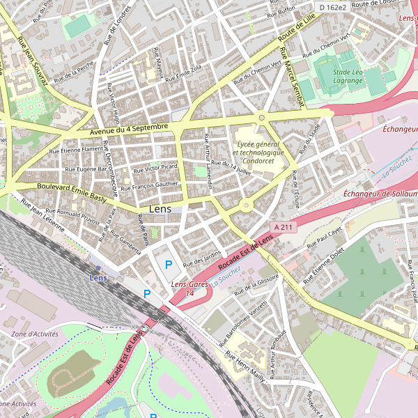 Carte des bibliotheques à Lens Thumbnail