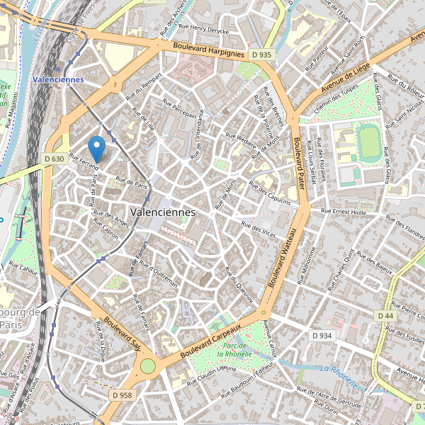 Carte des bibliotheques à Valenciennes Thumbnail