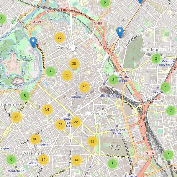 Carte des cafe à Lille Thumbnail