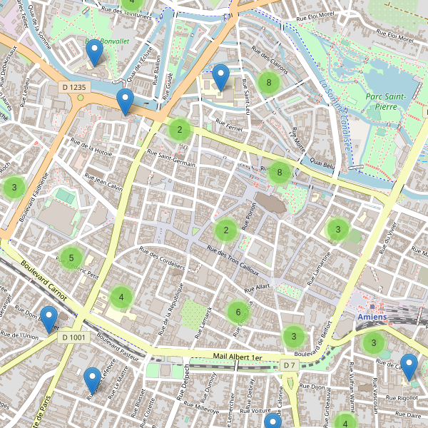 Carte des ecoles à Amiens Thumbnail