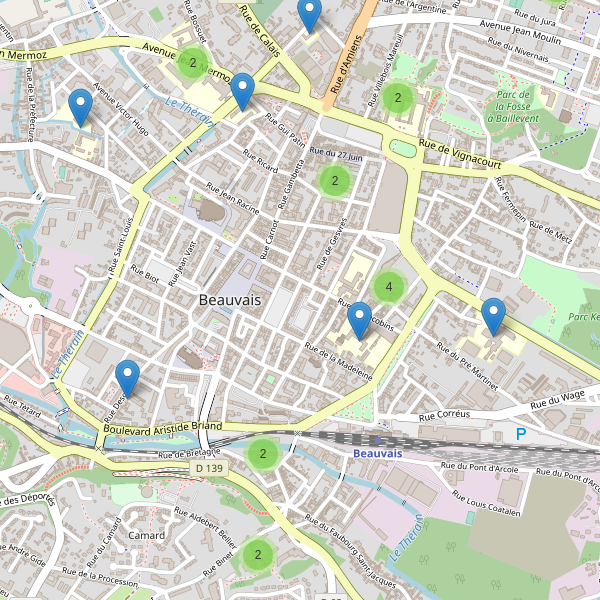 Carte des ecoles à Beauvais Thumbnail