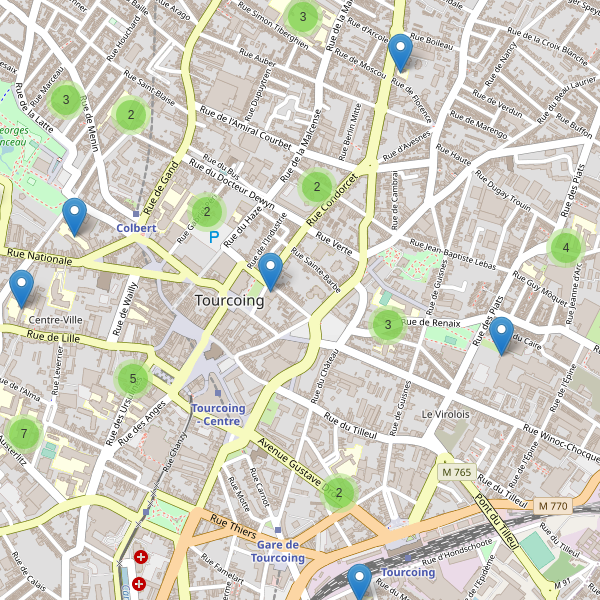 Carte des ecoles à Tourcoing Thumbnail