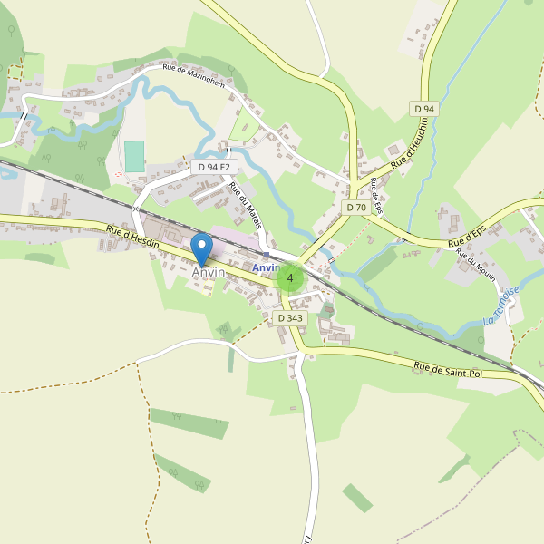 Carte des parkings à Anvin Thumbnail