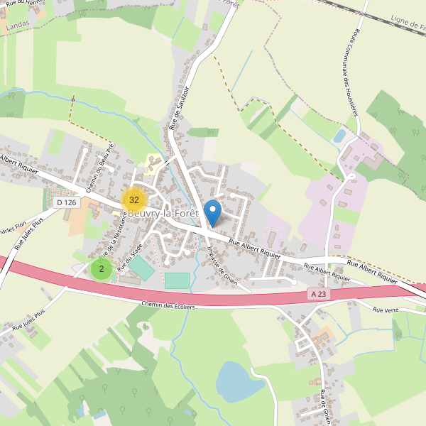 Carte des parkings à Beuvry-la-Forêt Thumbnail