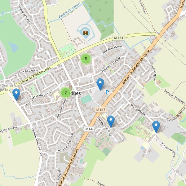 Carte des parkings à Bondues Thumbnail
