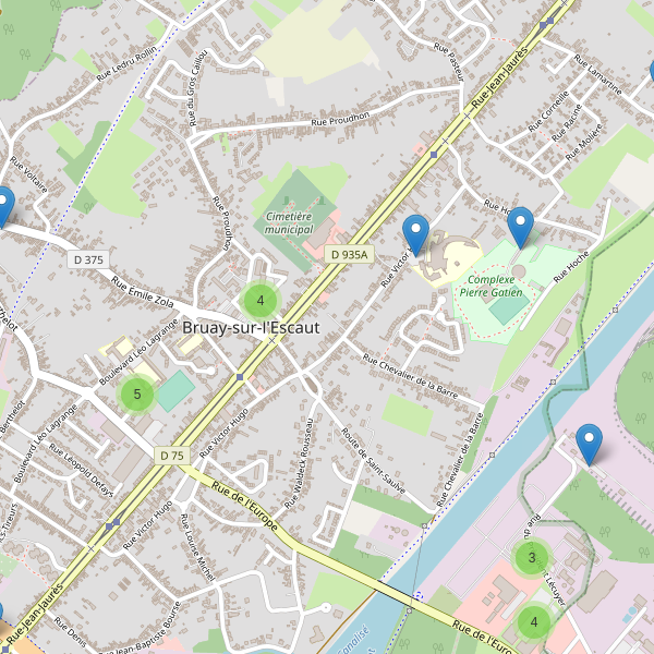 Carte des parkings à Bruay-sur-l'Escaut Thumbnail