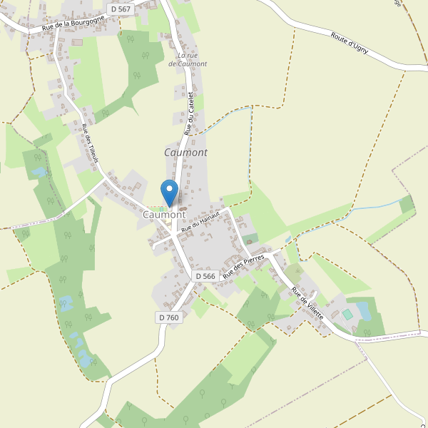Carte des parkings à Caumont (Aisne) Thumbnail
