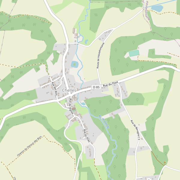 Carte des parkings à Chelles (Oise) Thumbnail