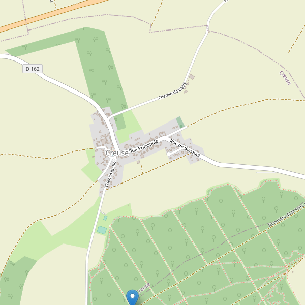 Carte des parkings à Creuse Thumbnail