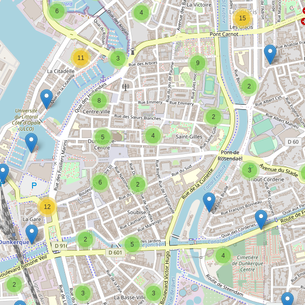 Thumbnail Carte des parkings à Dunkerque