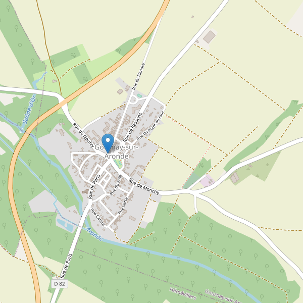 Carte des parkings à Gournay-sur-Aronde Thumbnail