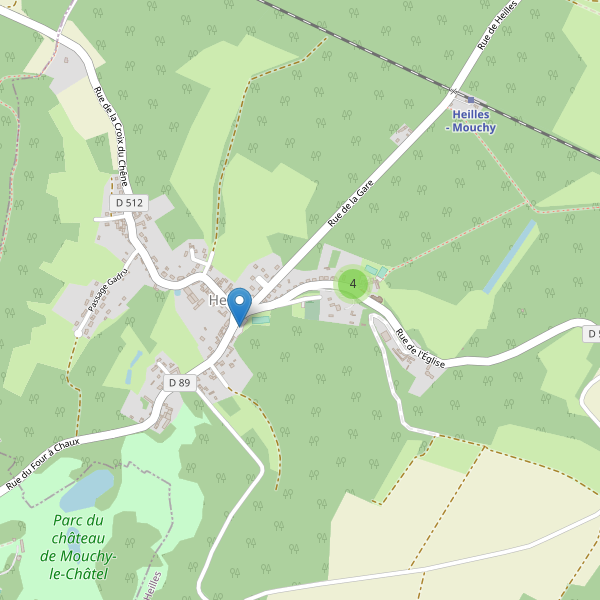 Carte des parkings à Heilles Thumbnail