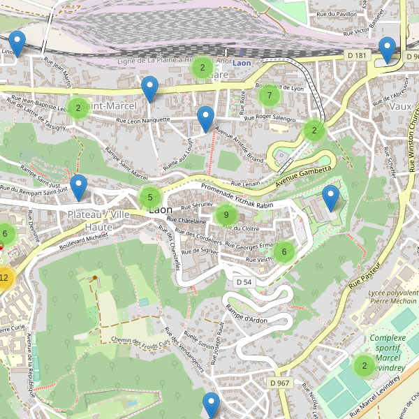 Thumbnail Carte des parkings à Laon