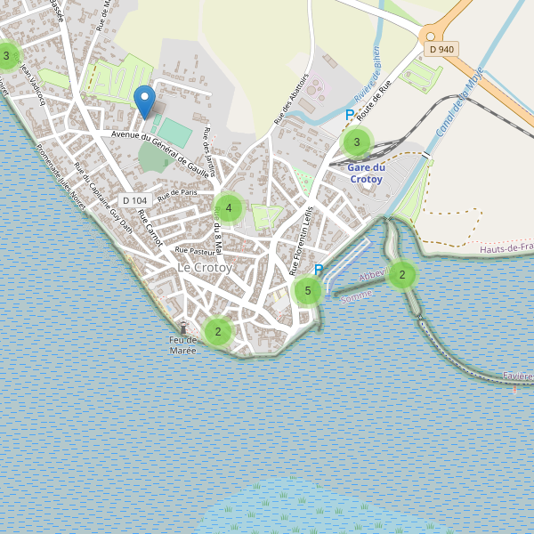 Carte des parkings à Le Crotoy Thumbnail