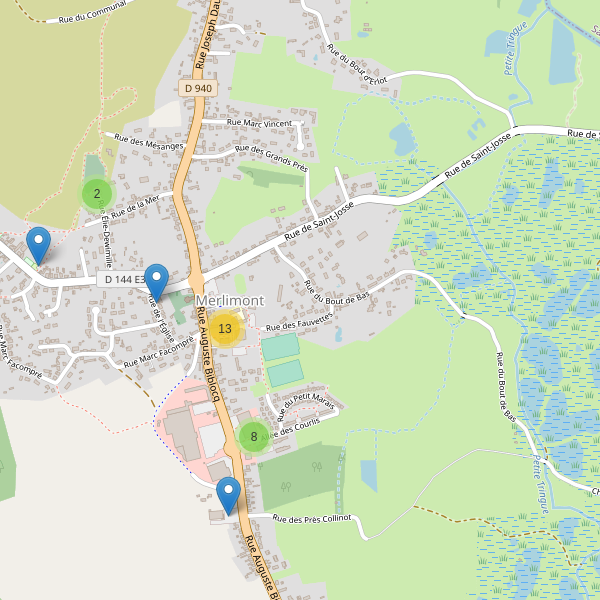 Carte des parkings à Merlimont Thumbnail